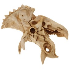 Fish Tank Reptile Hideout Aquarium Decoration Simulated Dinosaur Skull Ornament