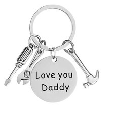 Bonus Dad Fathers Day Gifts from Daughter Wife Son,Cool Keychain for