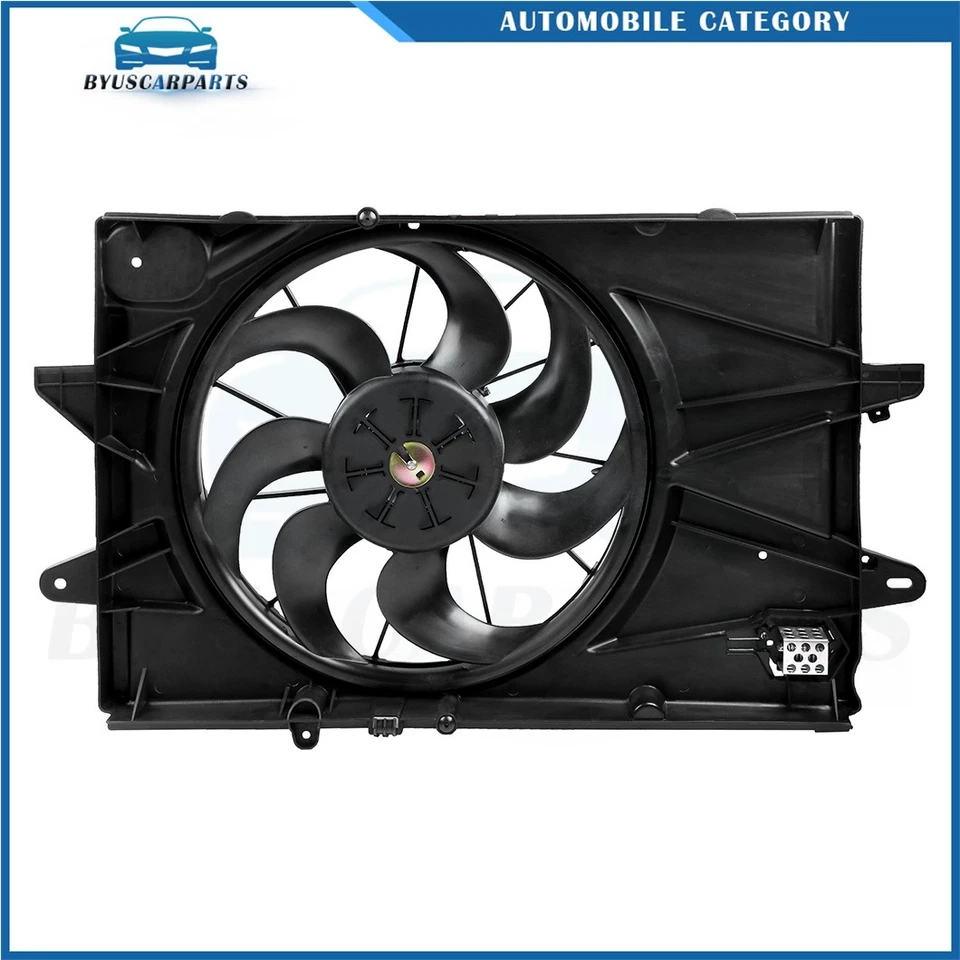 For 16-17 Chevrolet Equinox 2.4L Electric Radiator Condenser Cooling Fan Kit - Image 2 of 4