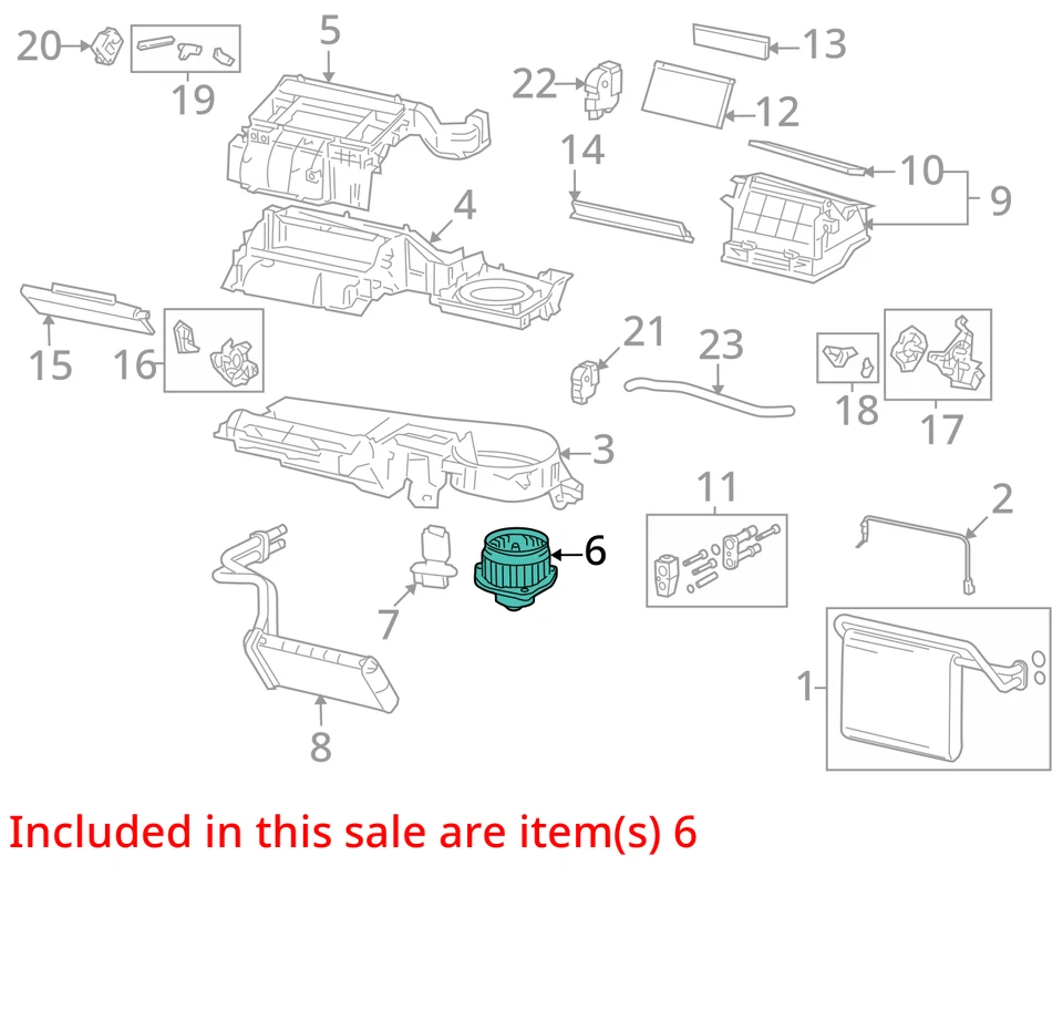 Motor de soplador compatible con 05-15 TACOMA 2019413 Foto 3 de 4