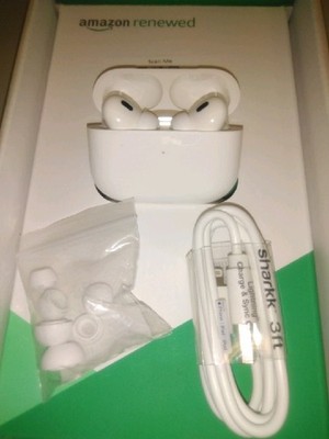 Apple AirPods Pro 2nd Gen MQD83AM/A Earbuds White Wireless Spatial Audio ANC
