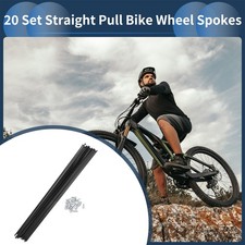 20 Set 14G Straight Pull Bicycle Spokes 301mm Straight Pull Bike Wheel Spokes