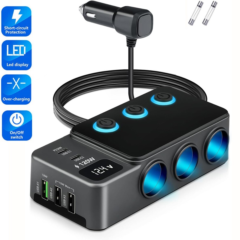 Splitter Adapter Fast Usb/c Socket Qc Pd 30w