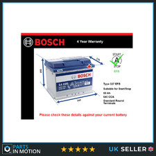 EFB Car Battery fits ALFA ROMEO GIULIETTA MITO BRERA 147 SPIDER Bosch