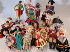 Job Lot - Assorted Small Vintage Dolls / Souvenir / National Dress (B3098)