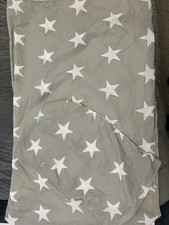Bloomsbury Mills Grey & White Star Toddler Sized Bedding Duvet  Set