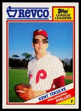1988 Topps Revco League Leaders Kent Tekulve #10 Philadelphia Phillies
