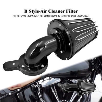 Schwarz CNC Luftfilter Grau Einlass Für Harley Softail Breakout FXBRS 2000-2015
