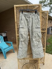 Obermeyer Alt3 Olive Green Gray Ivory Snow Pants Juniors 14 Extended Wear System