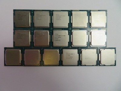 MIXED LOT OF 16 INTEL CORE i7 CPUs, 4TH - 6TH - 7TH - 8TH GEN