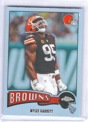 2025 Topps Chrome #1975-8 Myles Garrett 1975 Topps Refractor Cleveland Browns