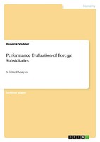 Performance Evaluation Of Foreign Subsidiaries A Critical Analysis Vedder Buch