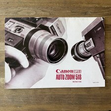 Vintage Used Canon Super 8 Auto Zoom 518 User Instruction Manual