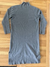 Women’s Gray Target Sweater Dress Turtleneck, Midi Size medium 