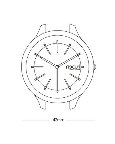 RELOJ SURF RIP CURL HORIZON SILICONA Nuevo - A2803G Azul - Imagen 3 de 4