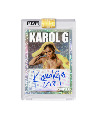 1) PACK 2025 Complex X GAS Trading Card Karol G CRACKED ICE 300