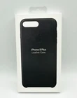 Genuine/Official Apple Leather Case for iPhone 8 Plus & 7 Plus - Black MQHM2ZE/A