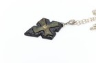 Old Vintage Byzantine Cross and Black Onyx  in Sterling Silver 925  (#20) — photo 8