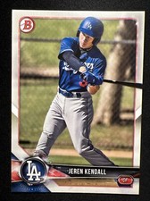 2018 Bowman: Draft #BD-116 Jeren Kendall/Los Angeles Dodgers/OF ⚾🐷⚾