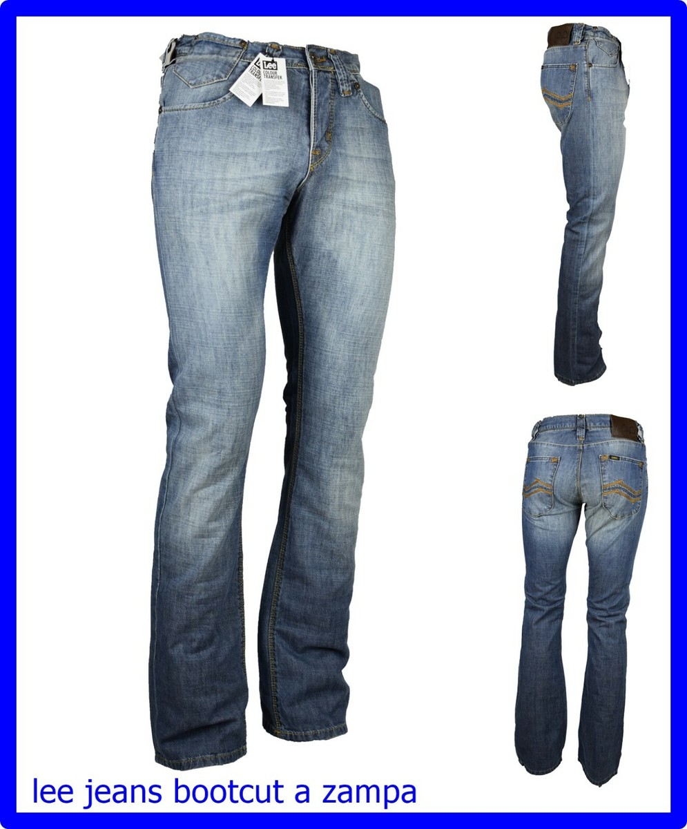 jeans pantalone lee da uomo a zampa bootcut svasati w28 w29 w30