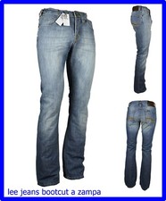 jeans pantalone lee da uomo a zampa bootcut svasati w28 w29 w30 w31 slim regular