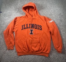 Vintage Illininois Fighting Illini Men’s Hoodie NCAA University of Illinois Sz M