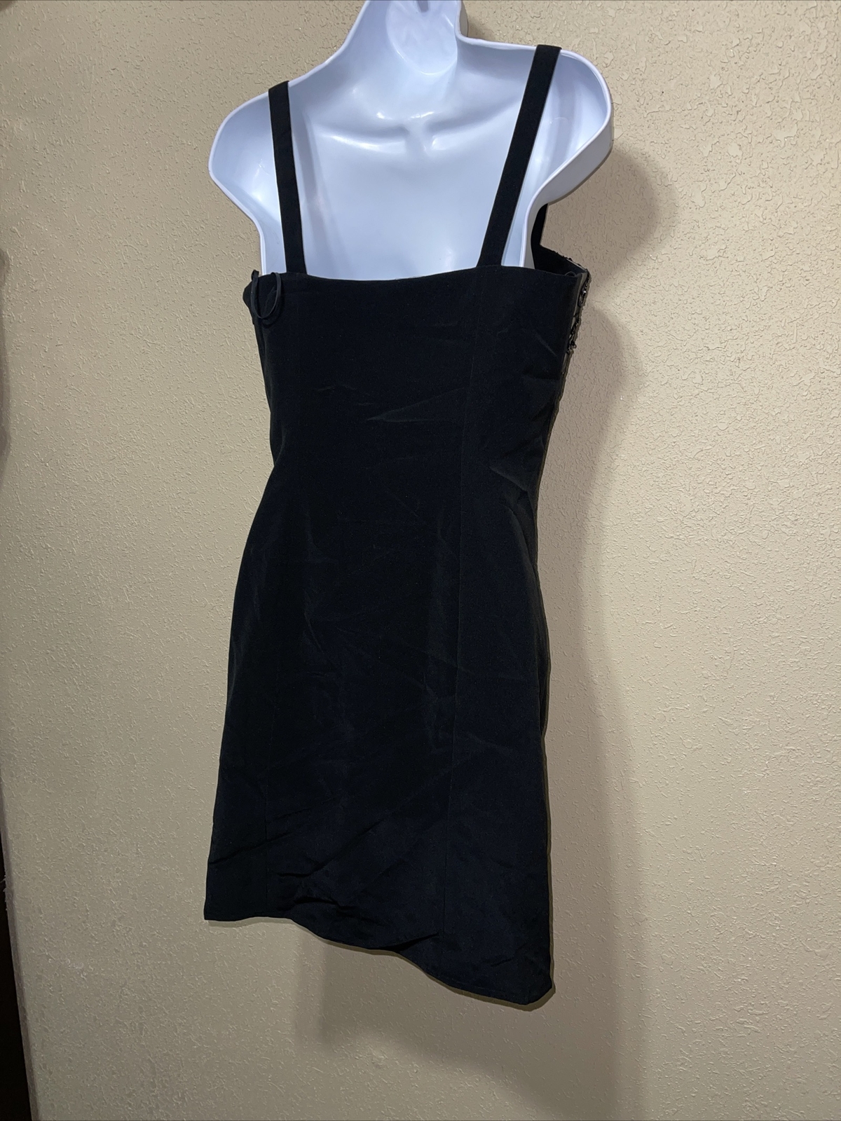 Caterina Masoni dress 100percent SILK  Italy BLACK sz IT 42 NEW image 6