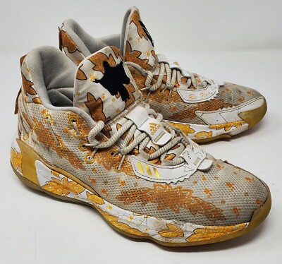Adidas Dame 7 X Ric Flair Gold White FX6616 WWE Limited  display picture 3