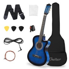 VILOBOS 38 Acoustic Electric Guitar Cutaway B...