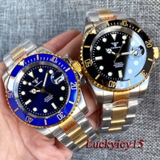 Tandorio 40mm 20ATM Black Dial Japan NH35 Automatic Mens Watch Sapphire Glass