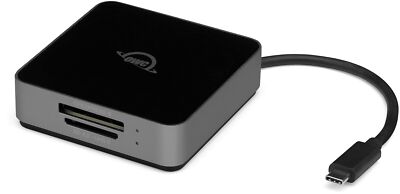 OWC Atlas Dual CFexpress Type B & SDXC UHS-II Card Reader - Bus Powered by USB-C