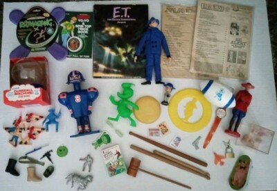 Vintage Toy Lot Mc Donald's Burger Chef GI Joe E. T. Itchy Speedy Schaper 