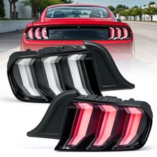 Led Tail Lights For 2015-2023 Ford Mustang Euro Style Sequential Signal Lamps