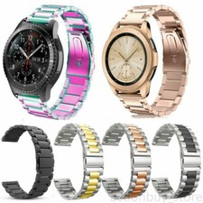 For Samsung Galaxy Watch 4 40/44 Classic 42/46 Strap Stainless Steel Watch Band