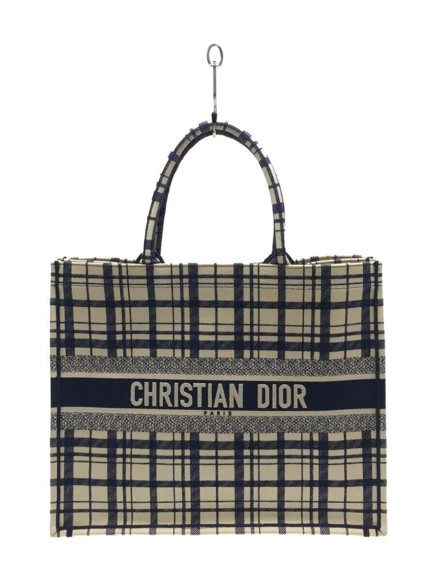 Sac fourre tout Christian Dior livre toile marine logo M1286ZRFZ occasion