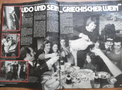 UDO JÜRGENS Griechischer Wein + ELFI GRAF ---  3x Bravo A4 - Clipping C 37