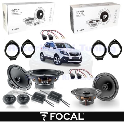 Lautsprecher Vorne Und Hinten FOCAL AUDITOR ASE165 + ACX165 Für OPEL MOKKA