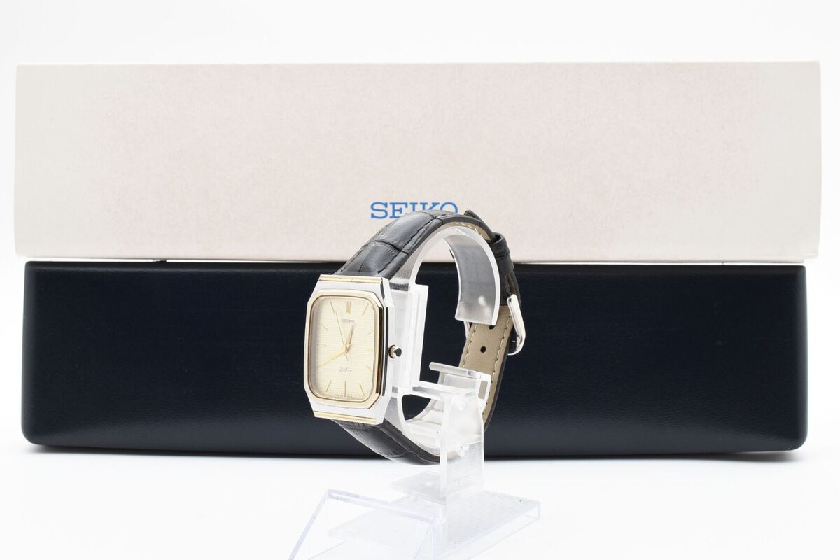 New Belt 【Near MINT w/Box】Vintage SEIKO Dolce 7741-5130 New Belt 【Near MINT w/Box】Vintage SEIKO Dolce 7741-5130