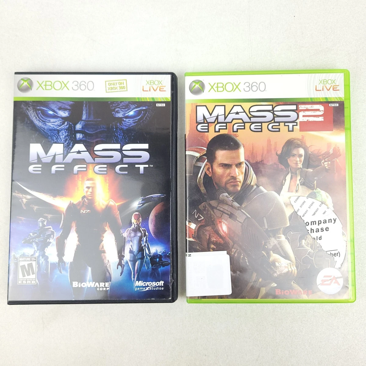 Xbox 360 Mass Effect Mass Effect 2 Complete with Manuals