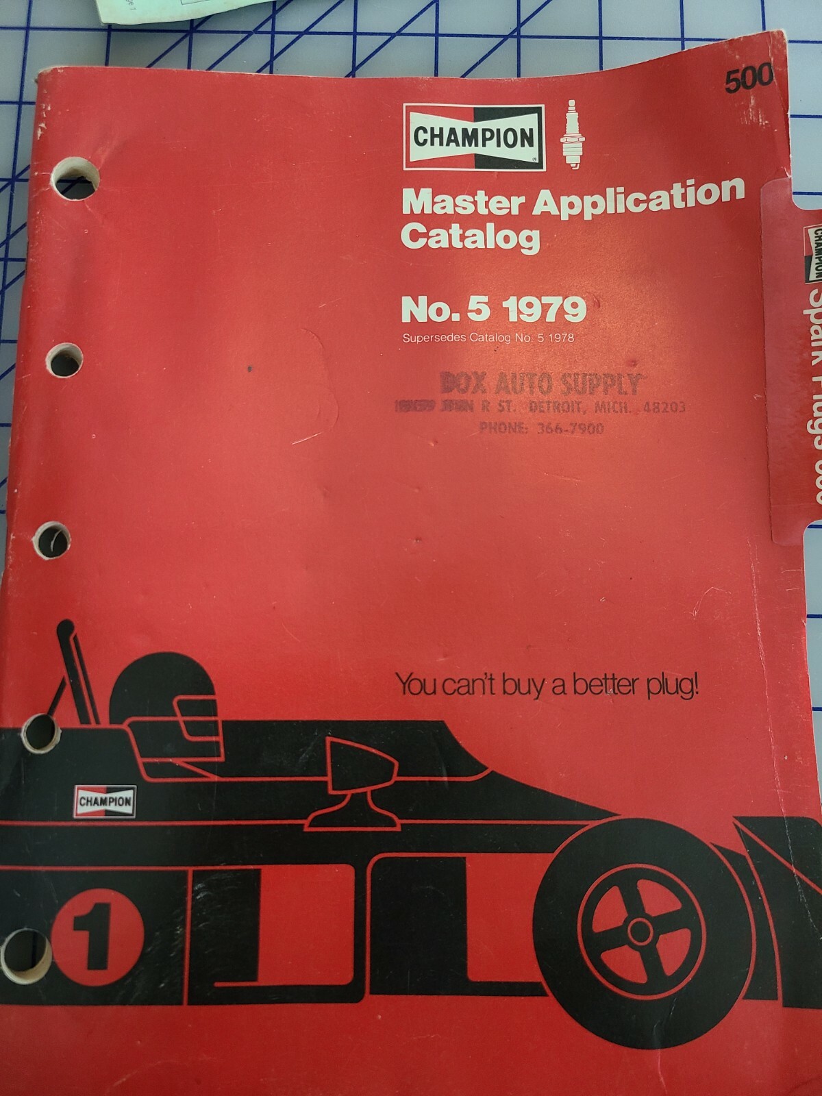 1979 Champion Plug Application Chart Catalog 