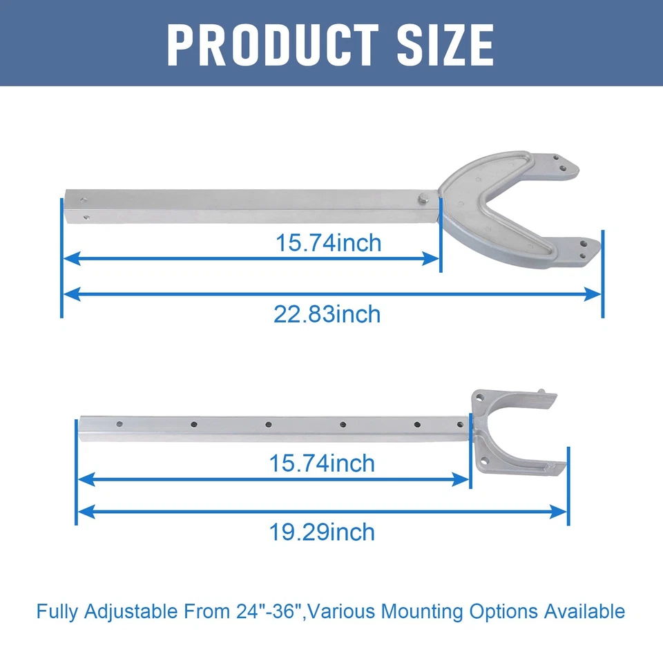 Attwood Adjustable Heavy-Duty Transom Saver - 24"-36" SP-4000-ADJ-RB  - Image 2 of 4