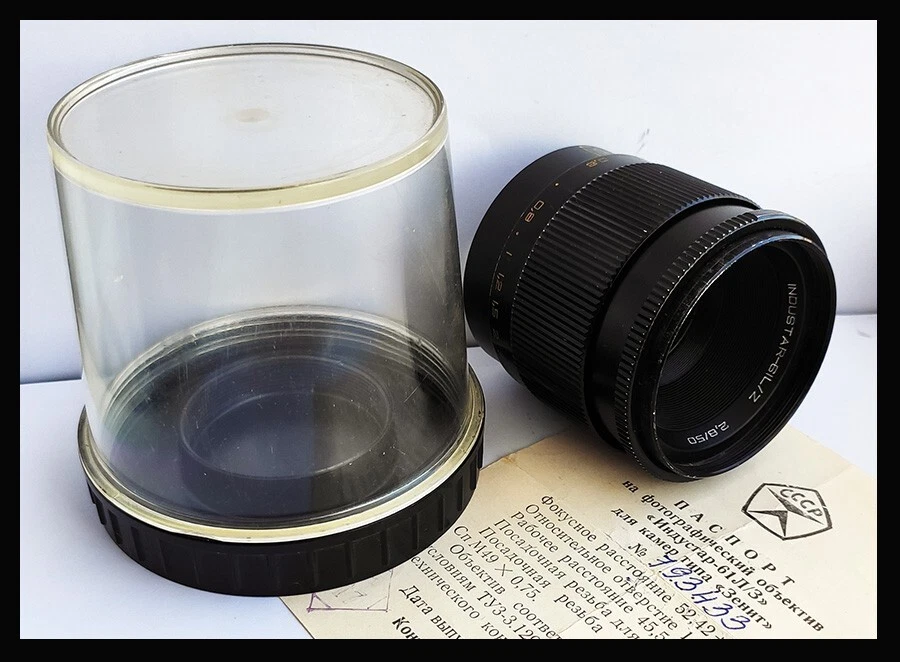 📸 Industar-61 L/Z 2.8/50 M42 lens for Zenit USSR Pentax with case + doc 📸