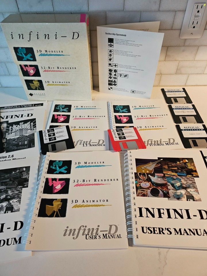 RARE VTG SPECULAR INFINI-D 3D Modeling But Renderer Animation Software ...