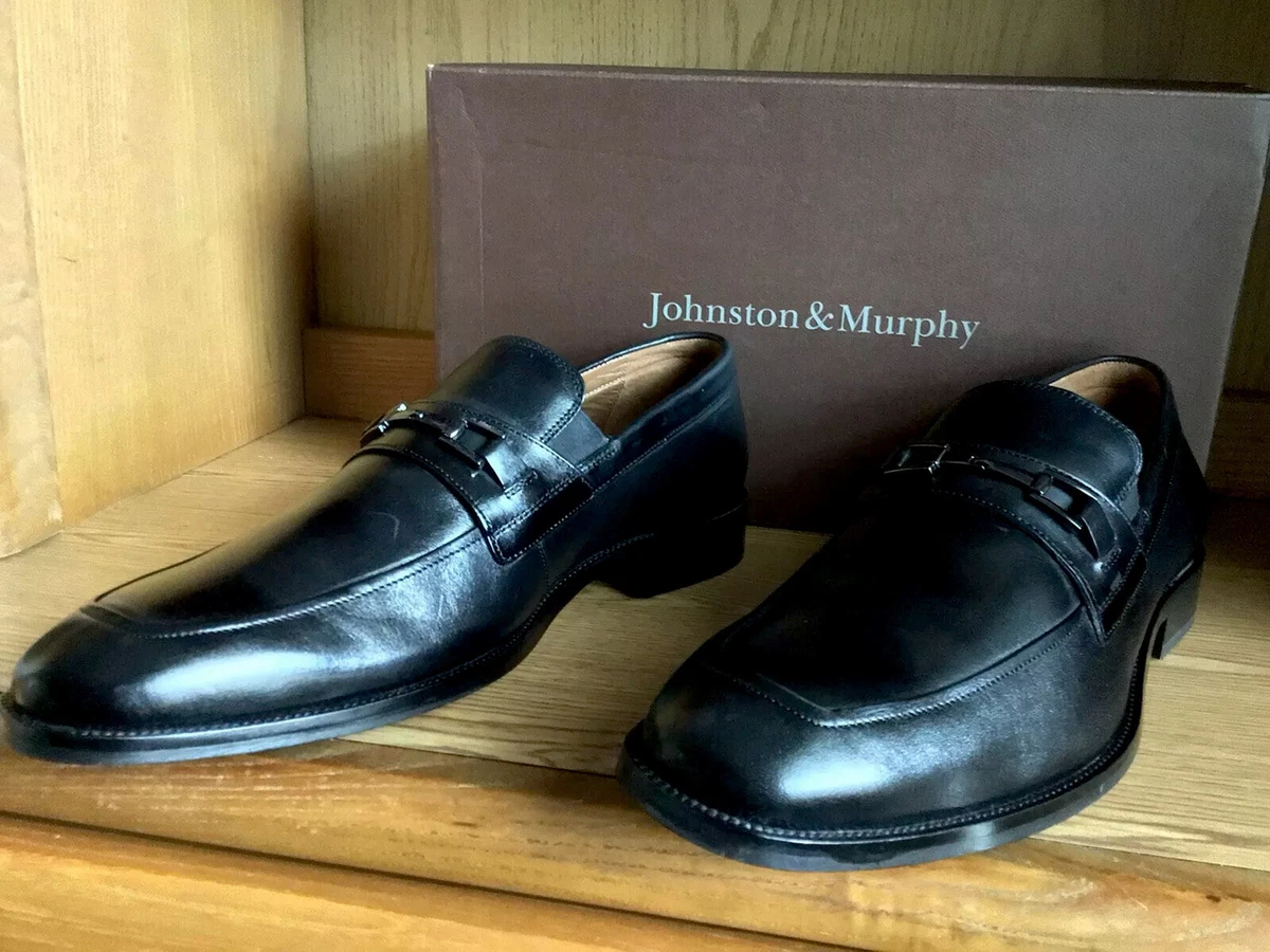 Johnston Murphy Sanborn Bit Loafer Men Black Size 12 Black EU 46 591301