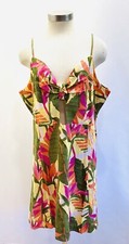 NWT REWIND Women Sleeveless Pullover V-Neck Smocked Back Keyhole Dress Size 2X