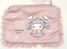 Sanrio Dolly Mix My melody Cute Pouch Makeup Pouch Lace Pink Color Avail Japan