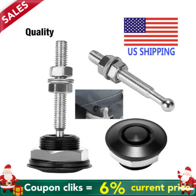 2PC Push Button Quick Release Hood Pins Bonnet Lock Clip Latch Bumper Universal