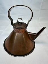 Vintage Copper Teapot Sailing Ship Captains T...