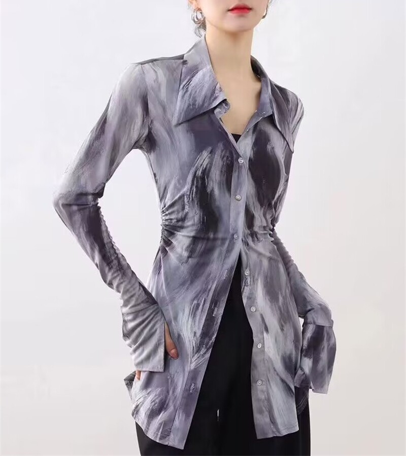 Japanese style women Long sleeve T-shirt chic undershirt top