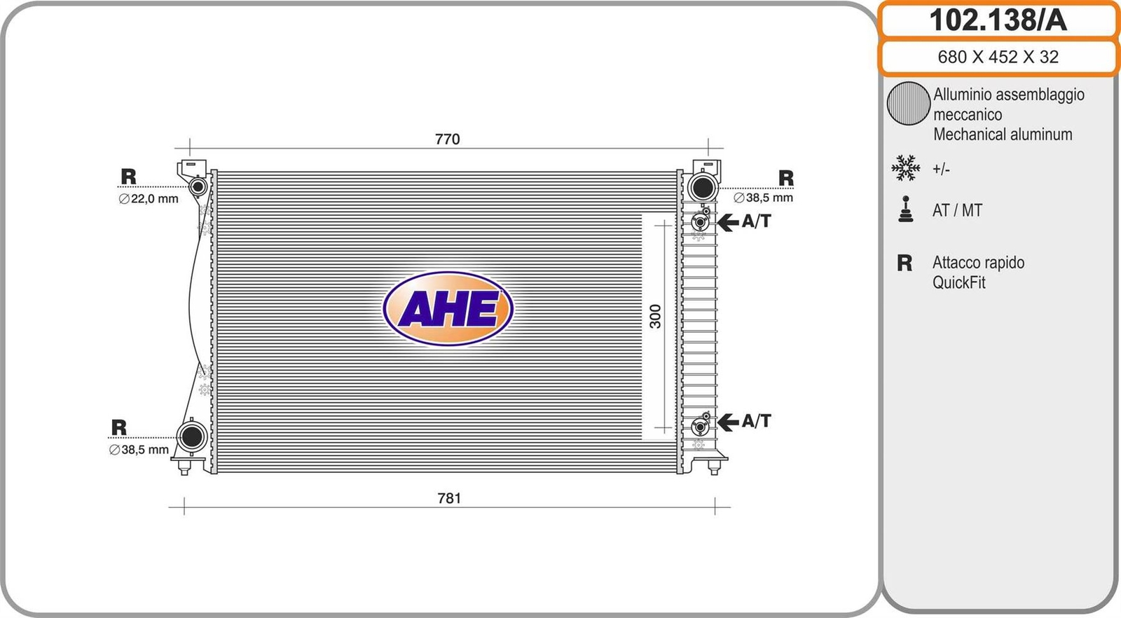 Radiateur moteur pour Audi A6 C6 3.0 et 2.7 TDI Quattro Avant